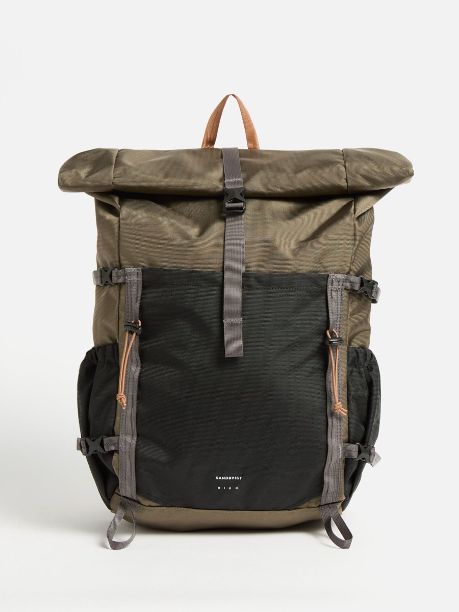 Online Sandqvist Sandqvist Forest Hike Backpack In Multi Brown Recycled Nylon