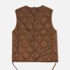 Hot Taion Taion By F/Ce. Packable Down Vest In Brown Nylon Ripstop/Duck Down