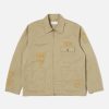 New Universal Works Universal Works Gower Jacket In Embroidered Stone Twill