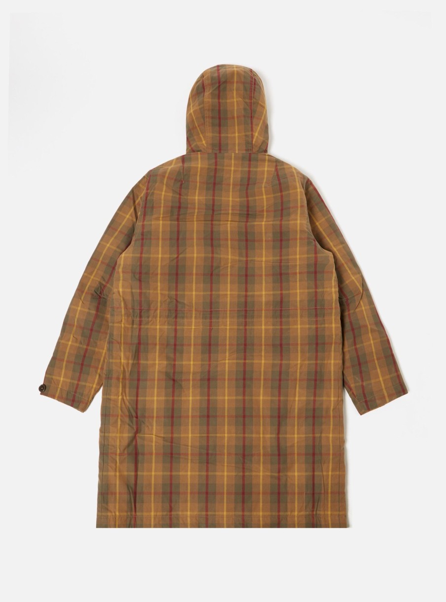 Wholesale Universal Works Universal Works Hebrides Parka In Cinnamon British Drywax Check