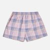 Best Universal Works Universal Works Boxer Short In Lilac Soft Check