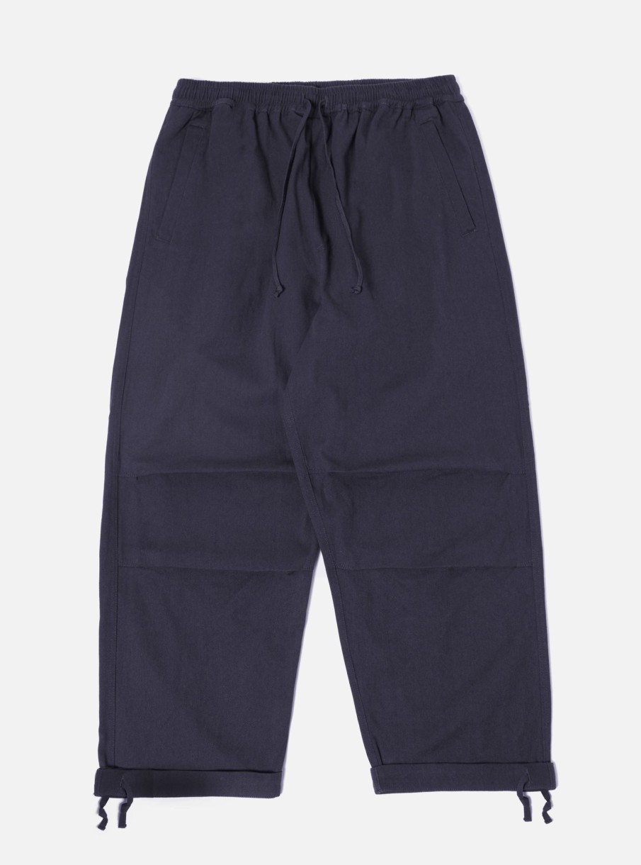 New Universal Works Universal Works Parachute Pant In Navy Winter Twill