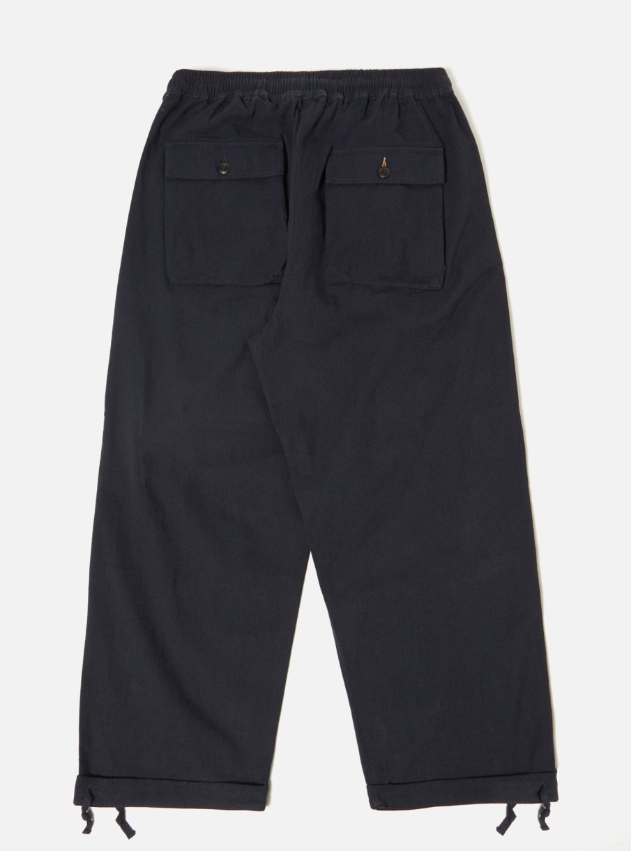 New Universal Works Universal Works Parachute Pant In Navy Winter Twill