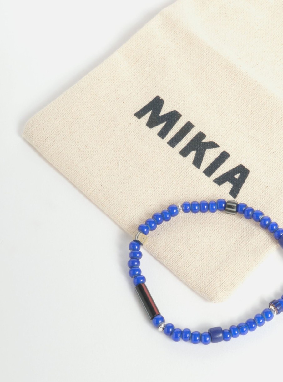 Clearance Mikia Mikia Bracelet In Navy & White Hearts