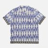 Wholesale Universal Works Universal Works Border Road Shirt In Lilac/Grey Ikat Mix