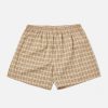 Clearance Universal Works Universal Works Boxer Short In Fawn Grid Check