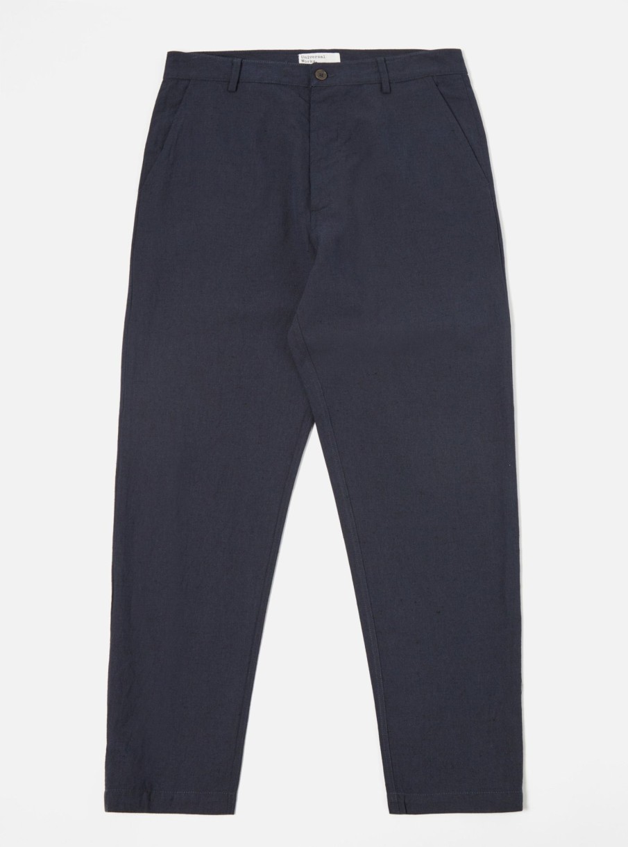 Best Universal Works Universal Works Military Chino In Navy Lord Cotton Linen