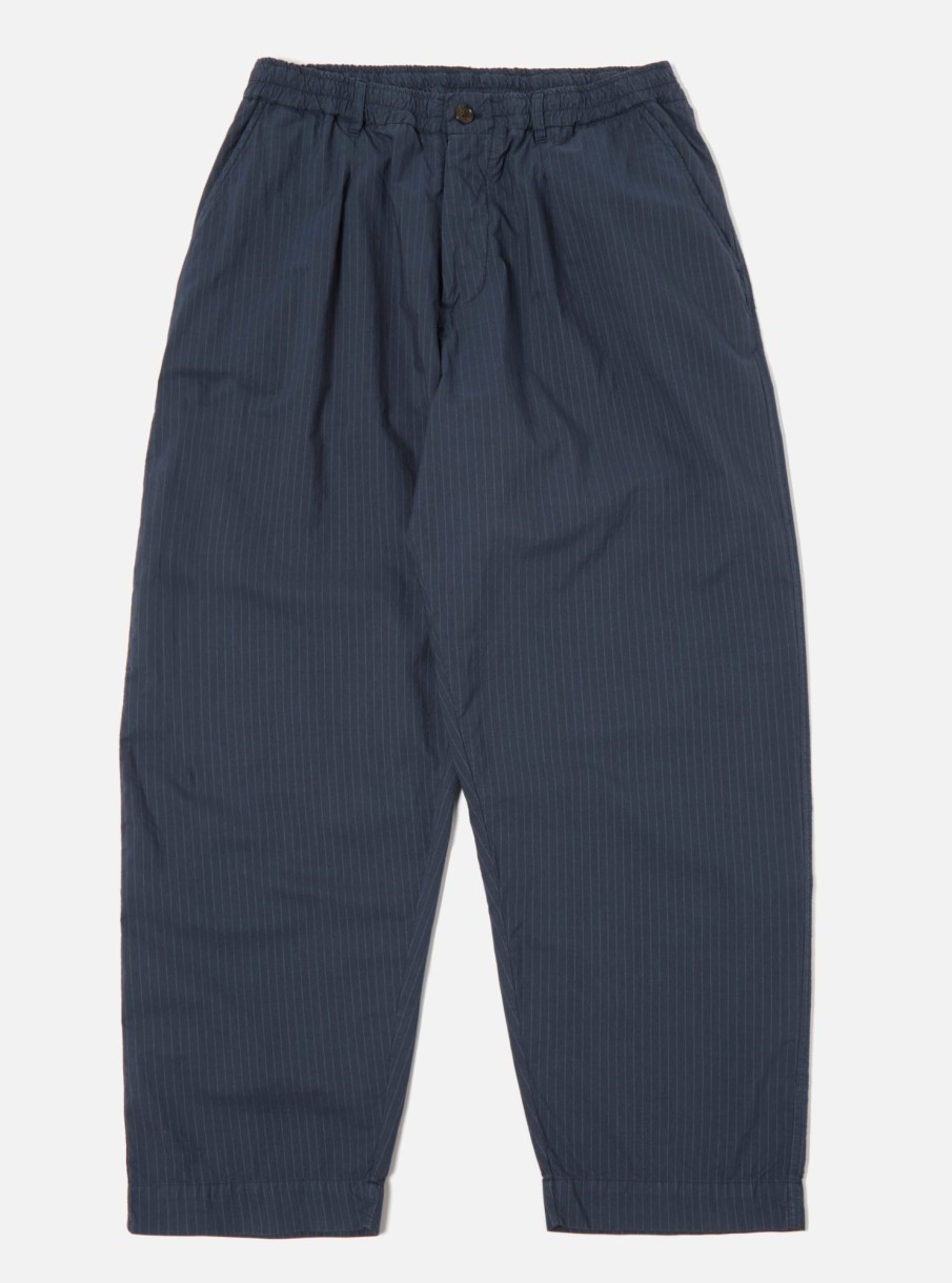 Online Universal Works Universal Works Oxford Pant In Navy Nearly Pinstripe