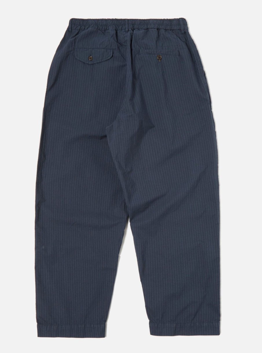 Online Universal Works Universal Works Oxford Pant In Navy Nearly Pinstripe