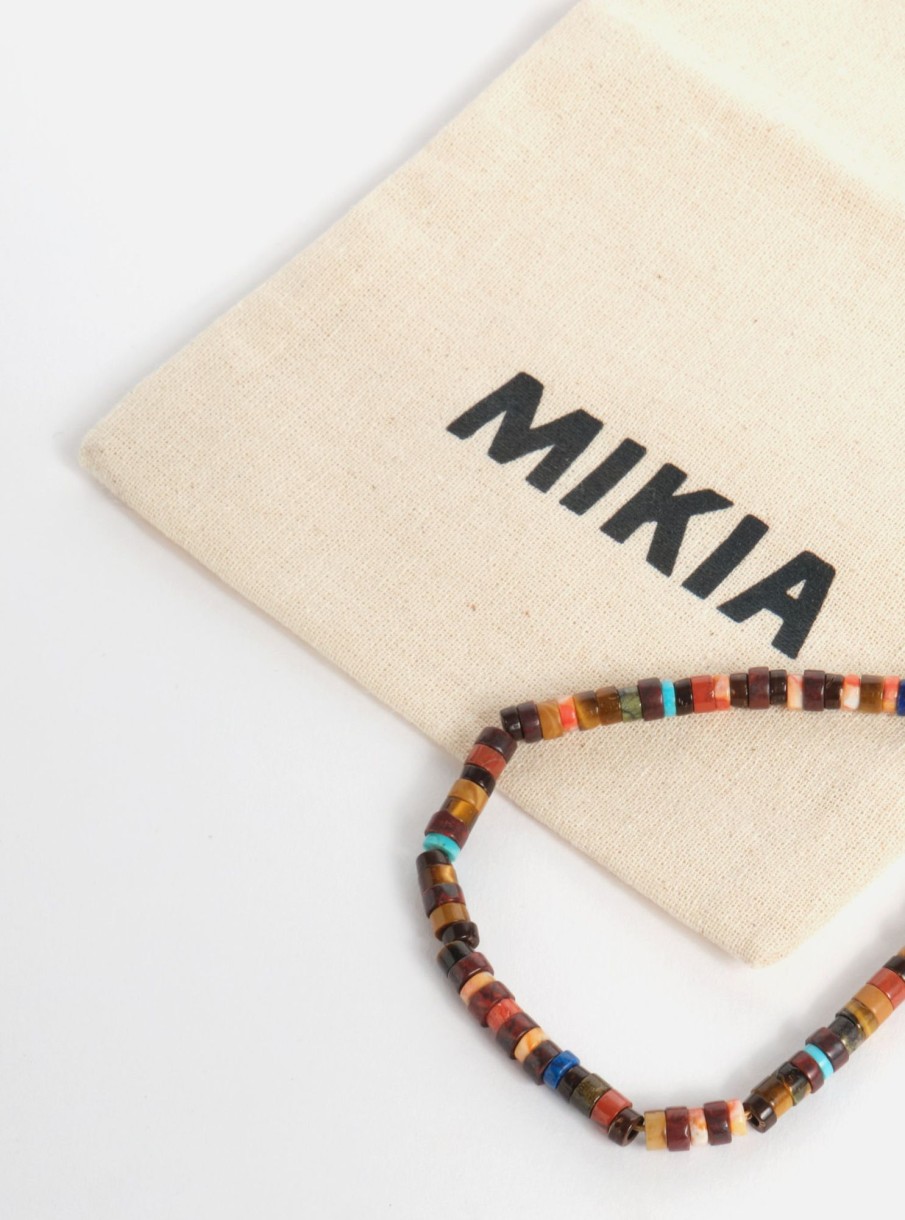 Best Mikia Mikia Heishi Beads Bracelet In Brown Multi Jasper/Sponge Coral/Yellow Tiger Eye