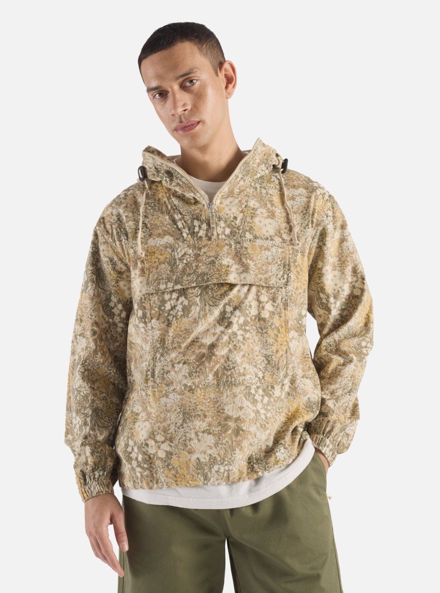 Hot Universal Works Universal Works Pullover Anorak In Sand Garden Cord