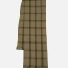 New Universal Works Universal Works Border Scarf In Olive Shadow Check