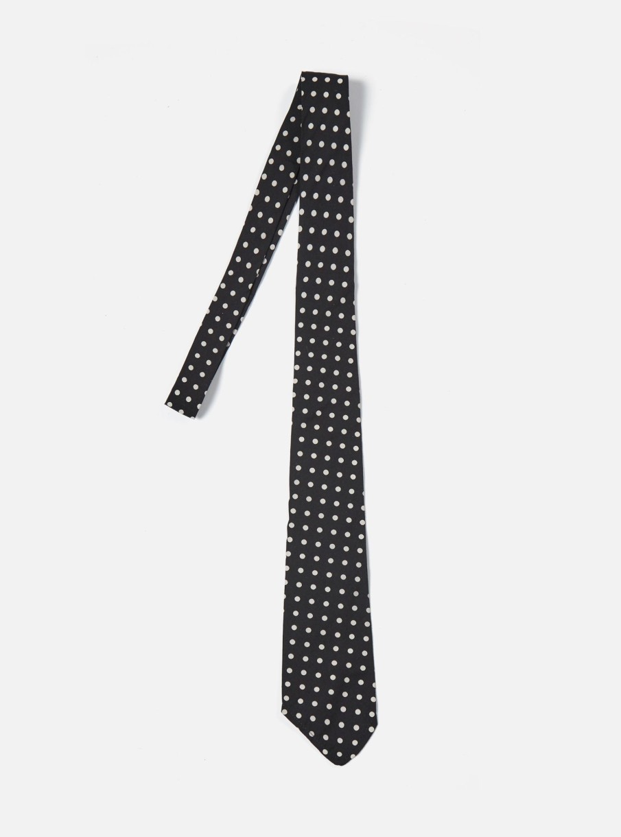 Best Universal Works Universal Works Tie In Black Dot Print