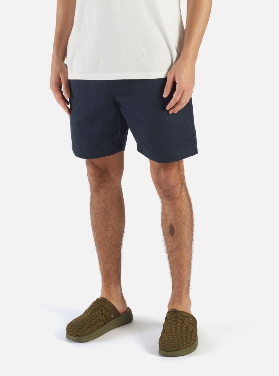 Clearance Universal Works Universal Works Beach Short In Navy Twill