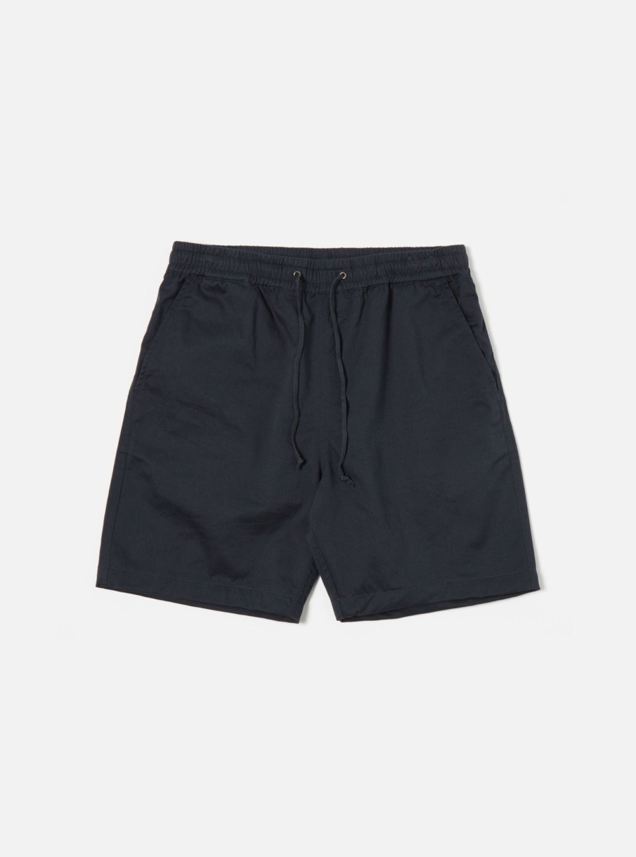 Clearance Universal Works Universal Works Beach Short In Navy Twill