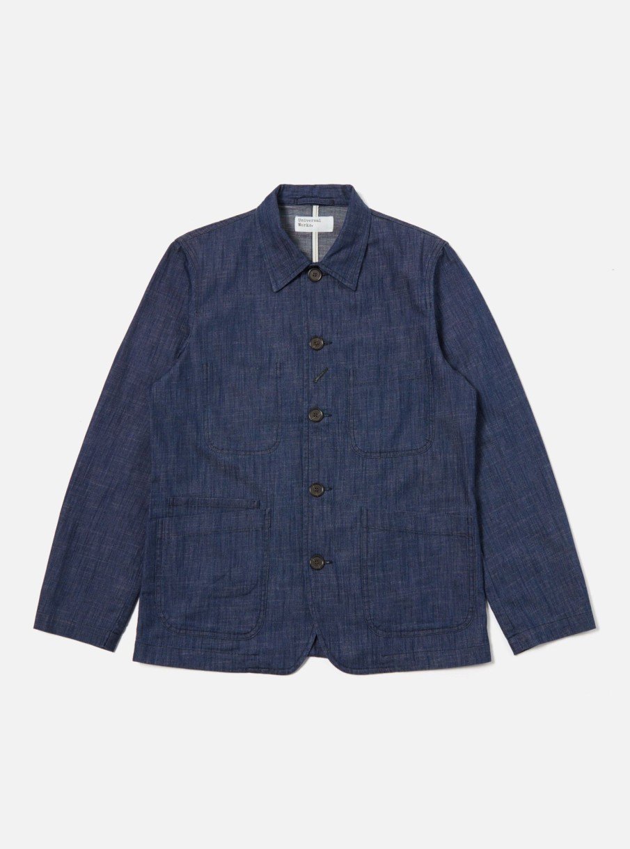 Best Universal Works Universal Works Bakers Jacket In Indigo Atlantic Denim