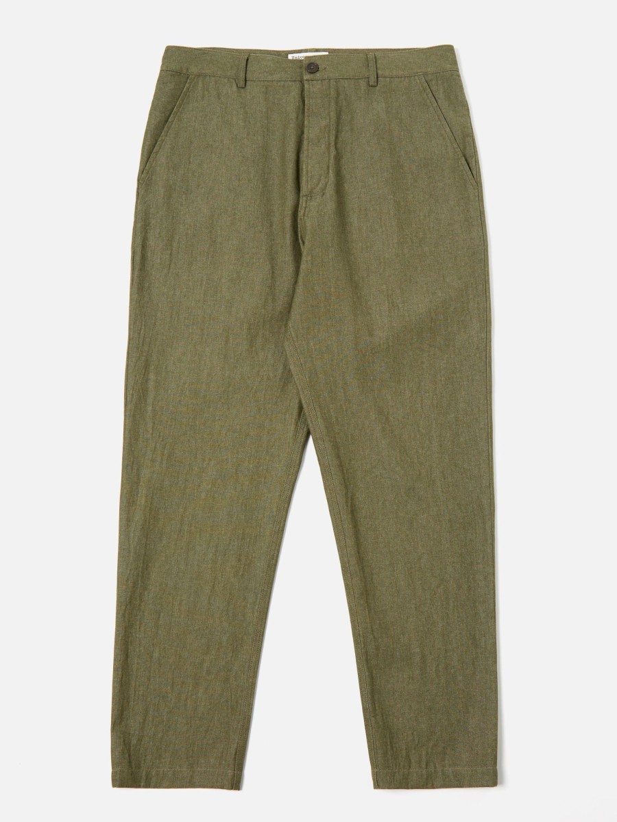 New Universal Works Universal Works Military Chino In Olive Y/D Twill