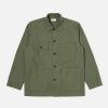 Best Universal Works Universal Works Dockside Jacket In Olive Slub Sateen