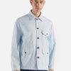 Best Universal Works Universal Works Utility Jacket In Sky Summer Canvas