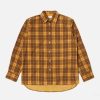 Clearance Universal Works Universal Works Square Pocket Shirt In Mustard Check Cord