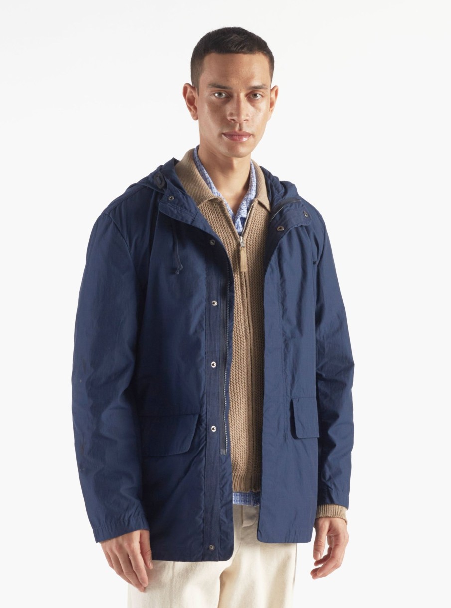 Online Universal Works Universal Works Stanedge Jacket In Navy Halley Ripstop