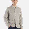 Clearance Universal Works Universal Works Lancaster Jacket In Grey Marl Recycled Cotton Blend Jersey