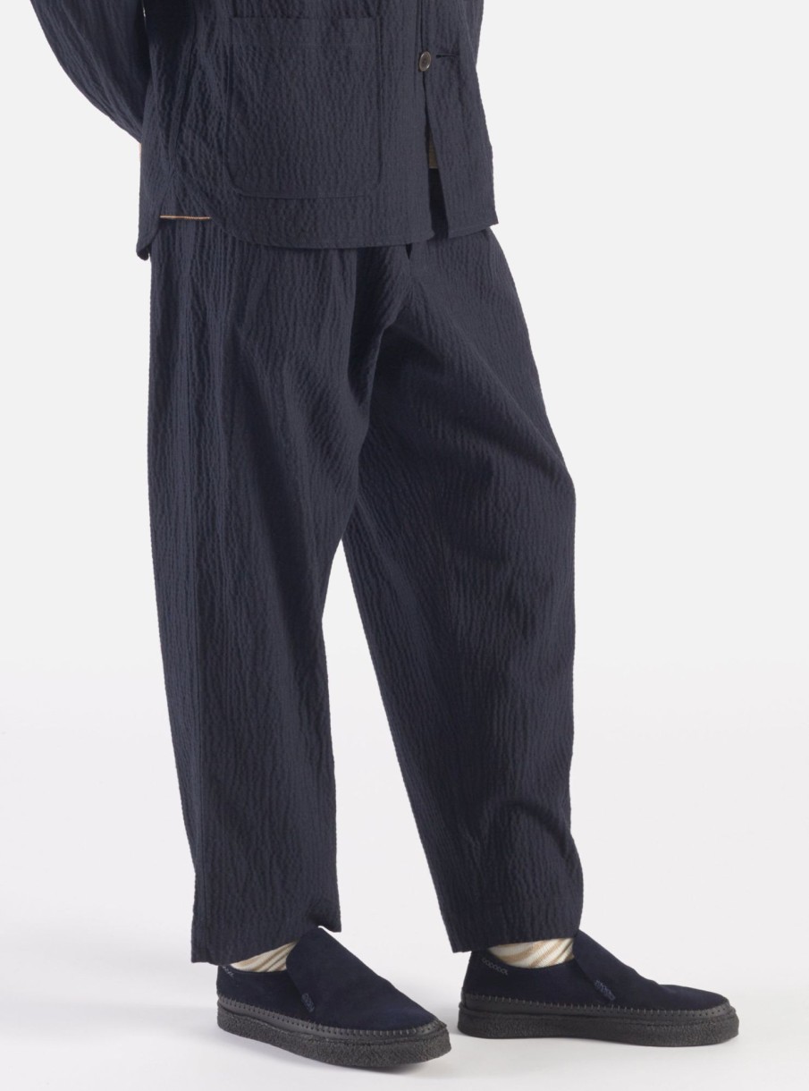 Hot Universal Works Universal Works Oxford Pant In Dark Navy Ospina Cotton