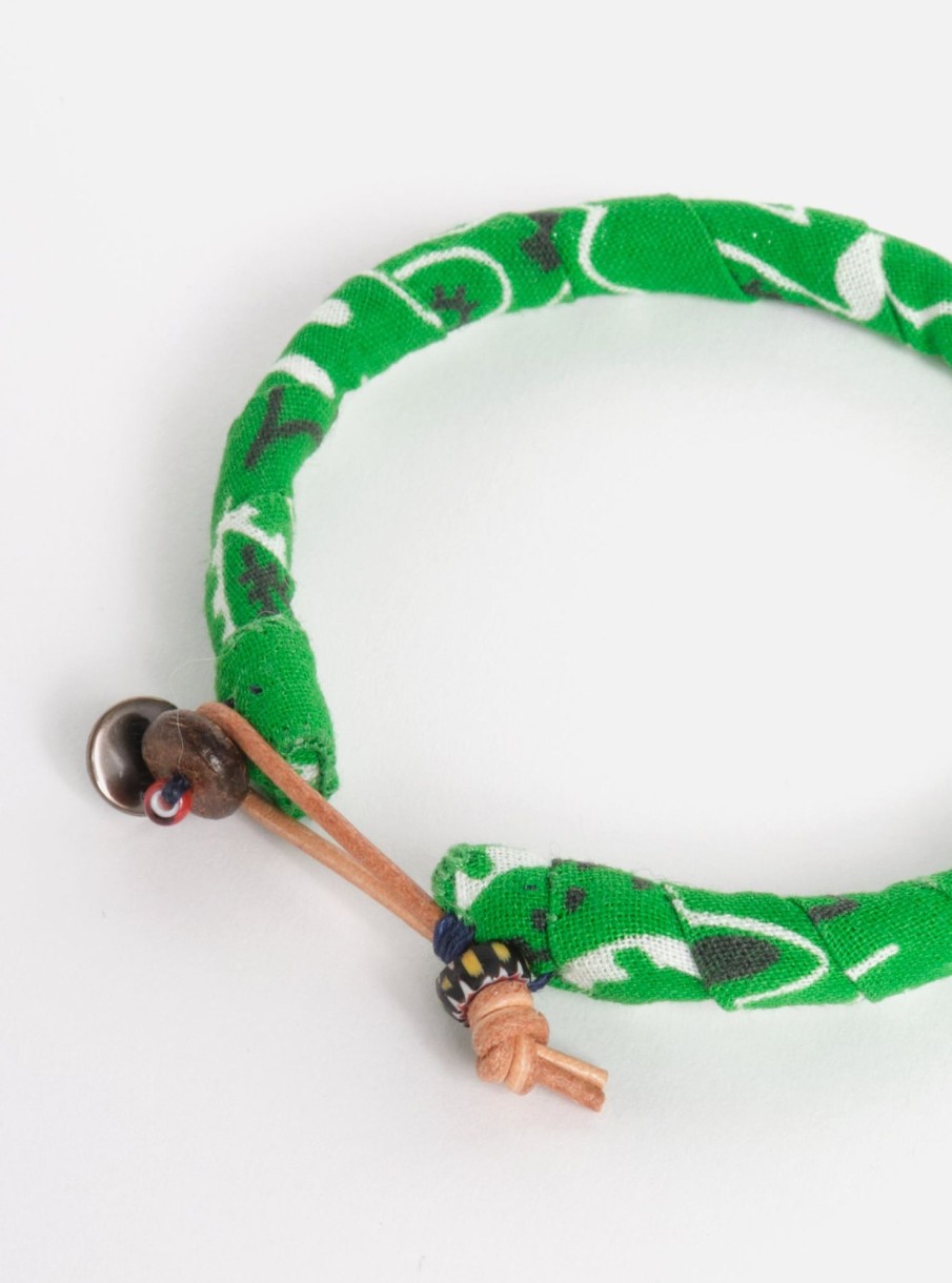 Clearance Mikia Mikia Bracelet In Green Bandana