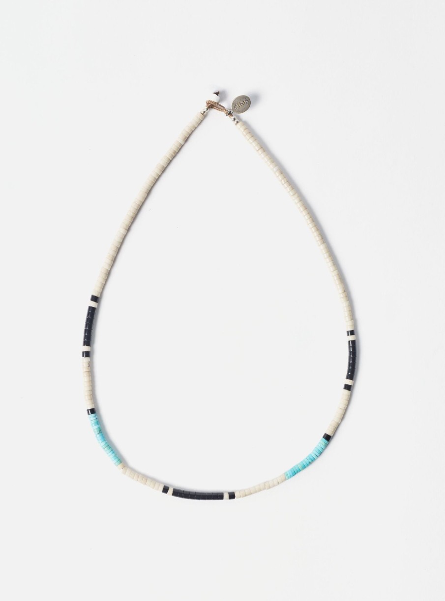 Best Mikia Mikia Heishi Bead Necklace In Jasper/Turqoise Fossil