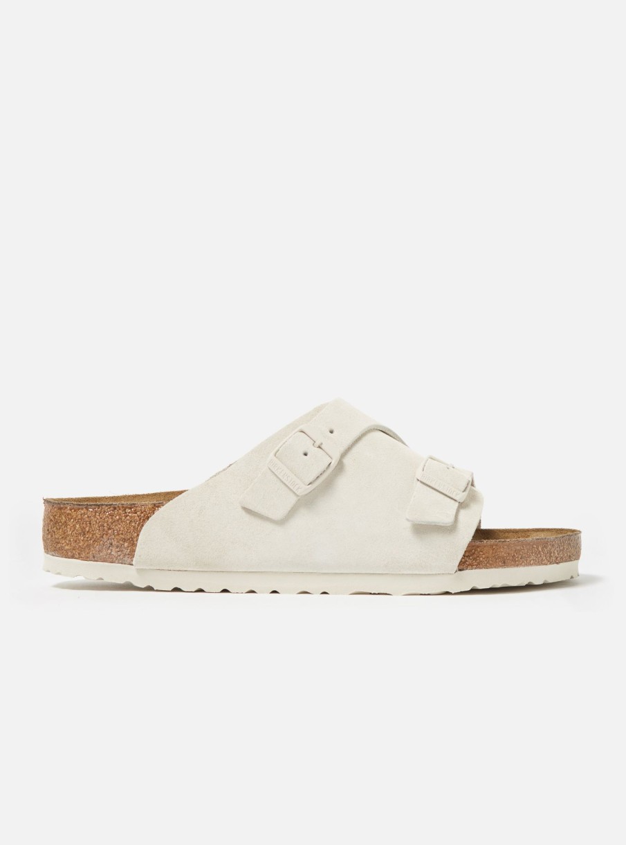 New Birkenstock Birkenstock Zurich In Antique White Suede