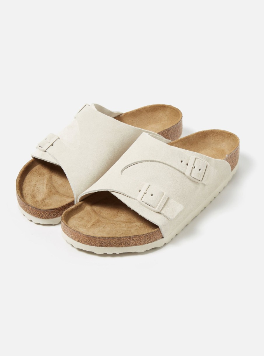 New Birkenstock Birkenstock Zurich In Antique White Suede