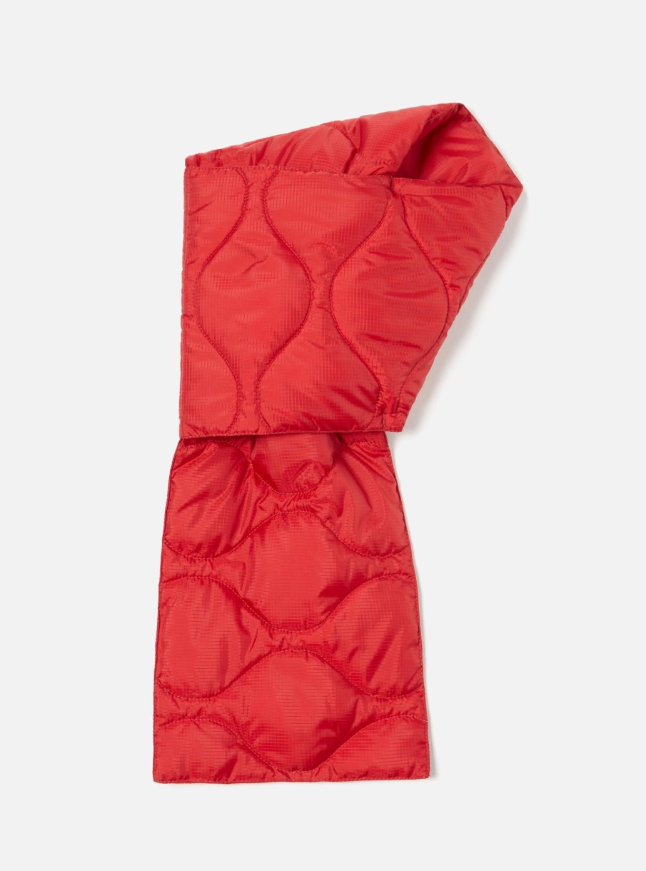 Best Taion Taion By F/Ce. Packable Down Scarf In Red Nylon Ripstop/Duck Down