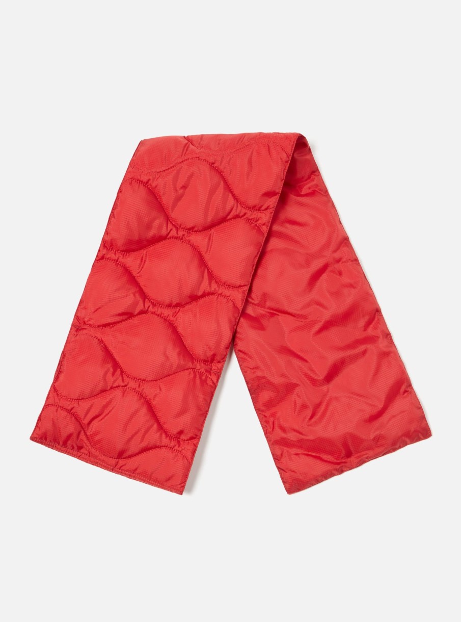 Best Taion Taion By F/Ce. Packable Down Scarf In Red Nylon Ripstop/Duck Down