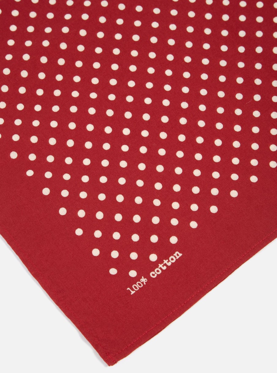 Online Universal Works Universal Works Pocket Square In Red Classic Dot