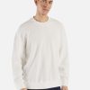 Hot Universal Works Universal Works Loose Sweatshirt In Off White Organic Cotton/Hemp Waffle