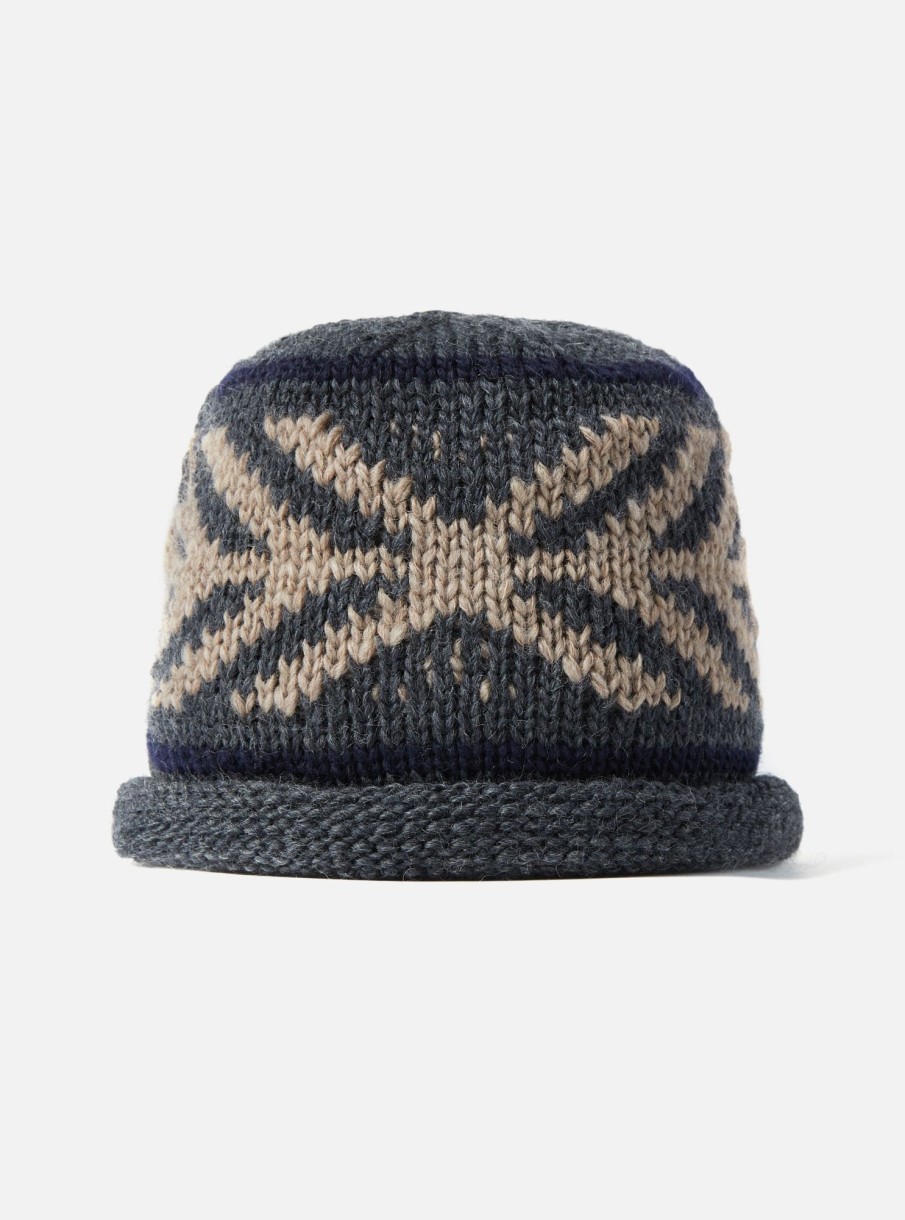 Online cableami® Cableami® Watch Cap In Gray Wool Jacquard