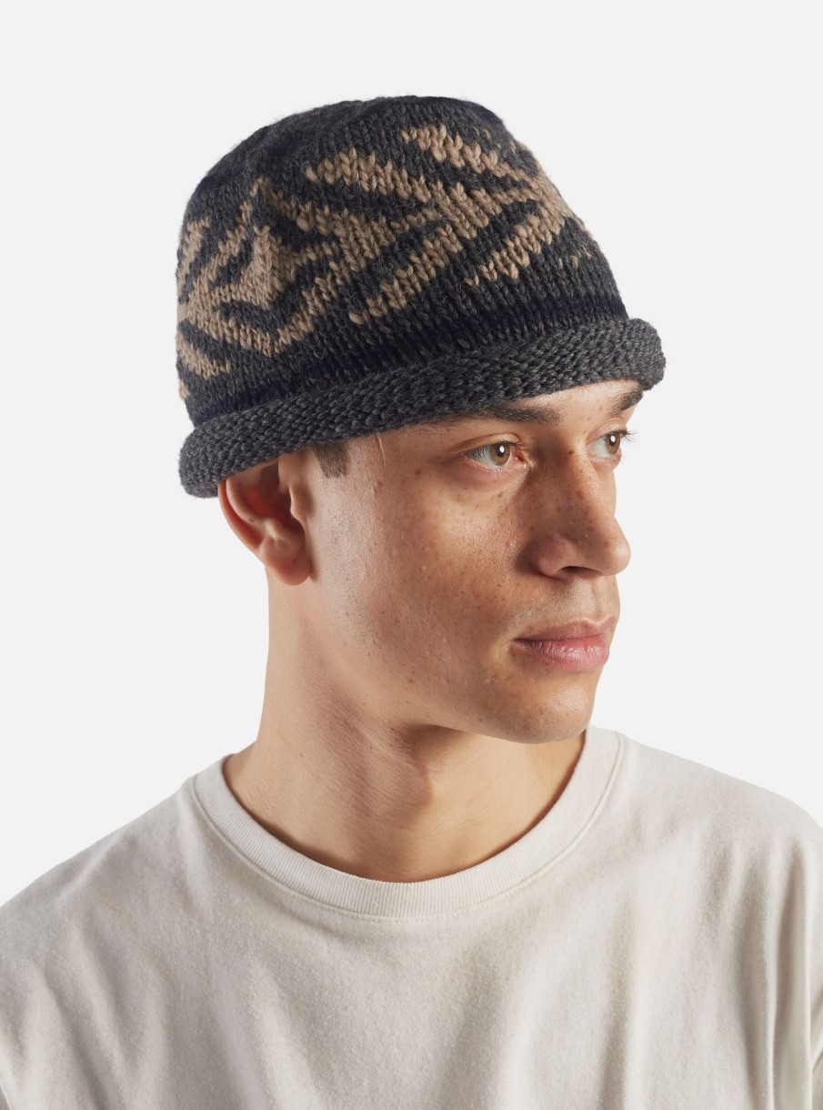 Online cableami® Cableami® Watch Cap In Gray Wool Jacquard