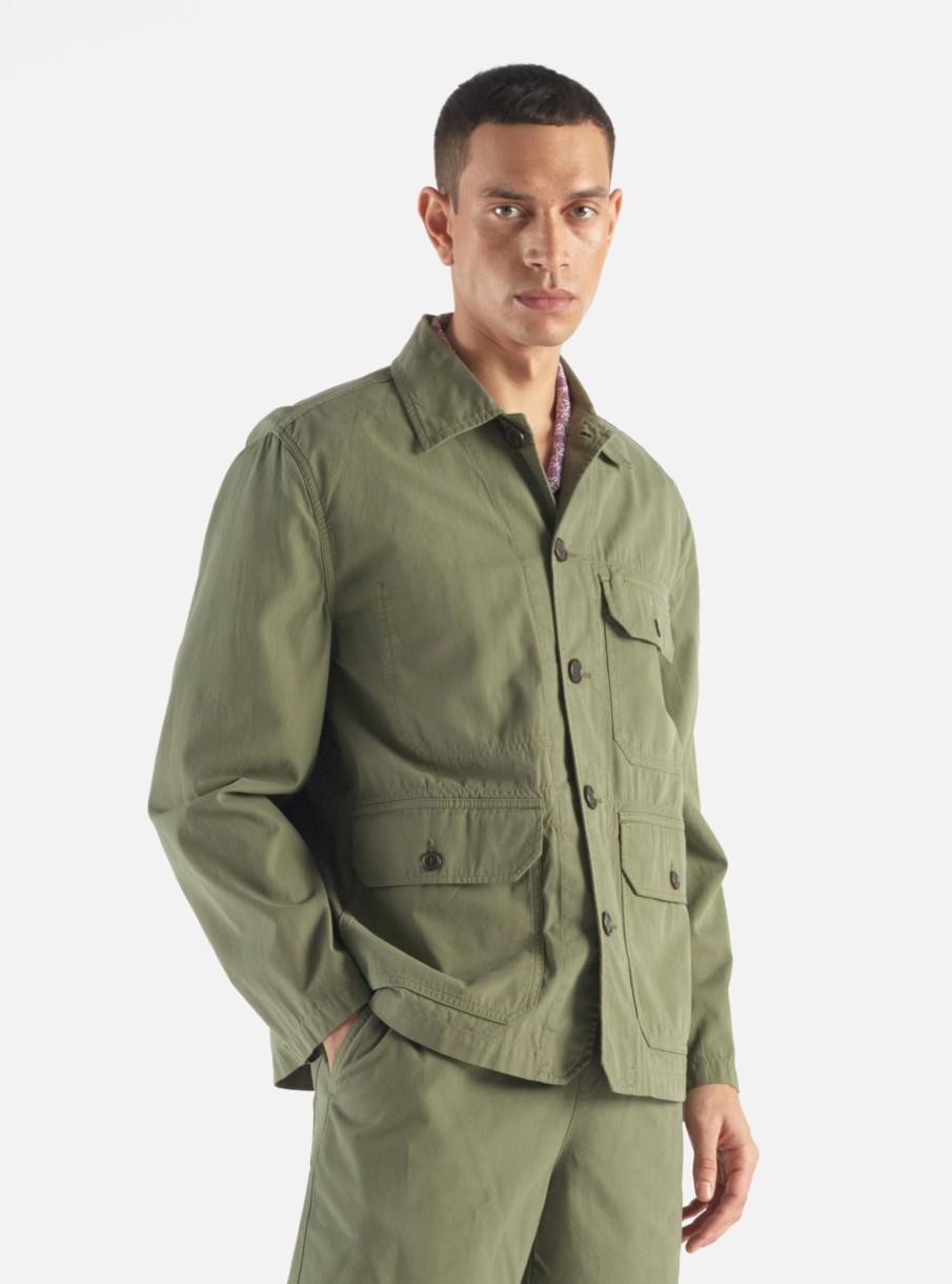 Best Universal Works Universal Works Utility Jacket In Birch Summer Canvas