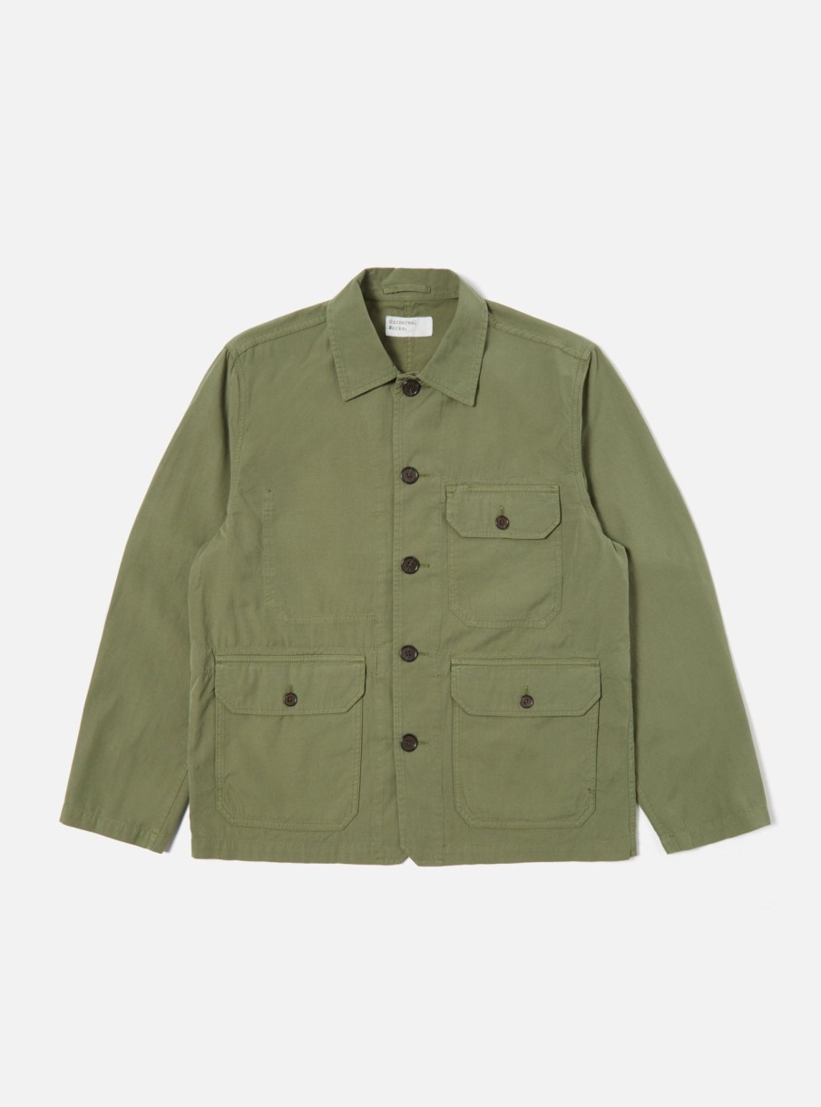 Best Universal Works Universal Works Utility Jacket In Birch Summer Canvas