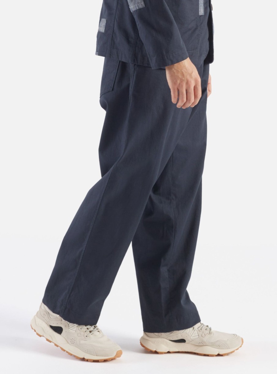 Online Universal Works Universal Works Duke Pant In Navy Twill