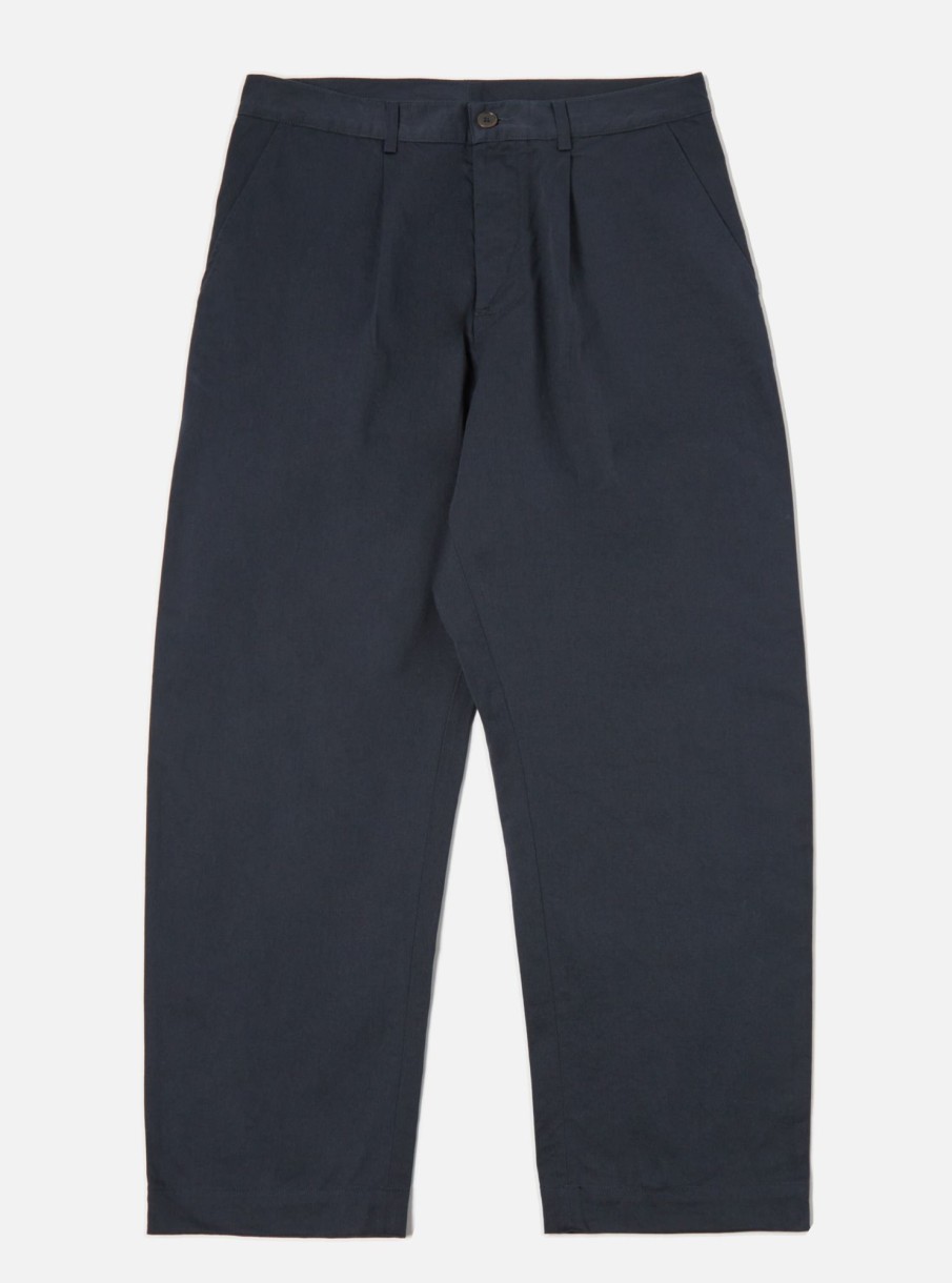 Online Universal Works Universal Works Duke Pant In Navy Twill