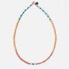 Clearance Mikia Mikia Heishi Bead Necklace In Spiny Oyster/Sponge Coral/Turqoise