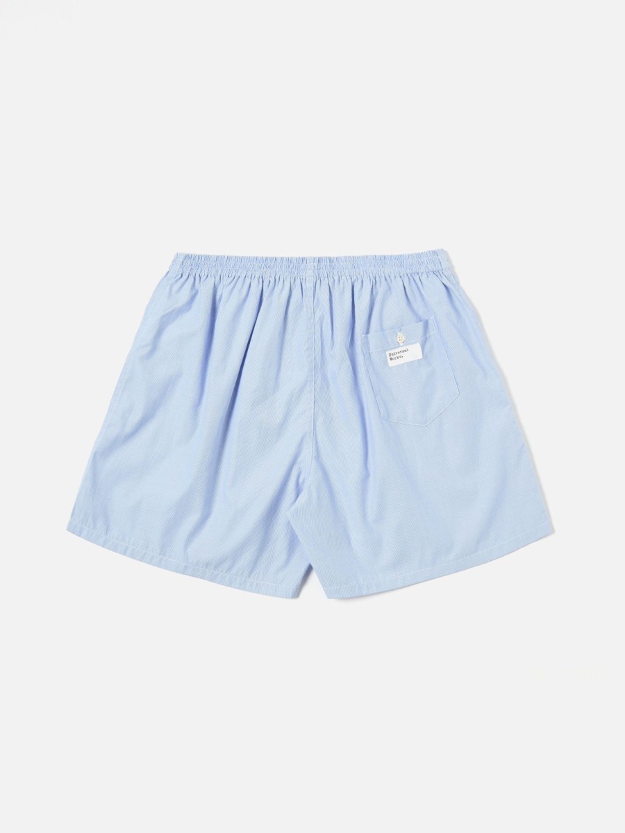 Wholesale Universal Works Universal Works Boxer Short In Blue Classic Stripes