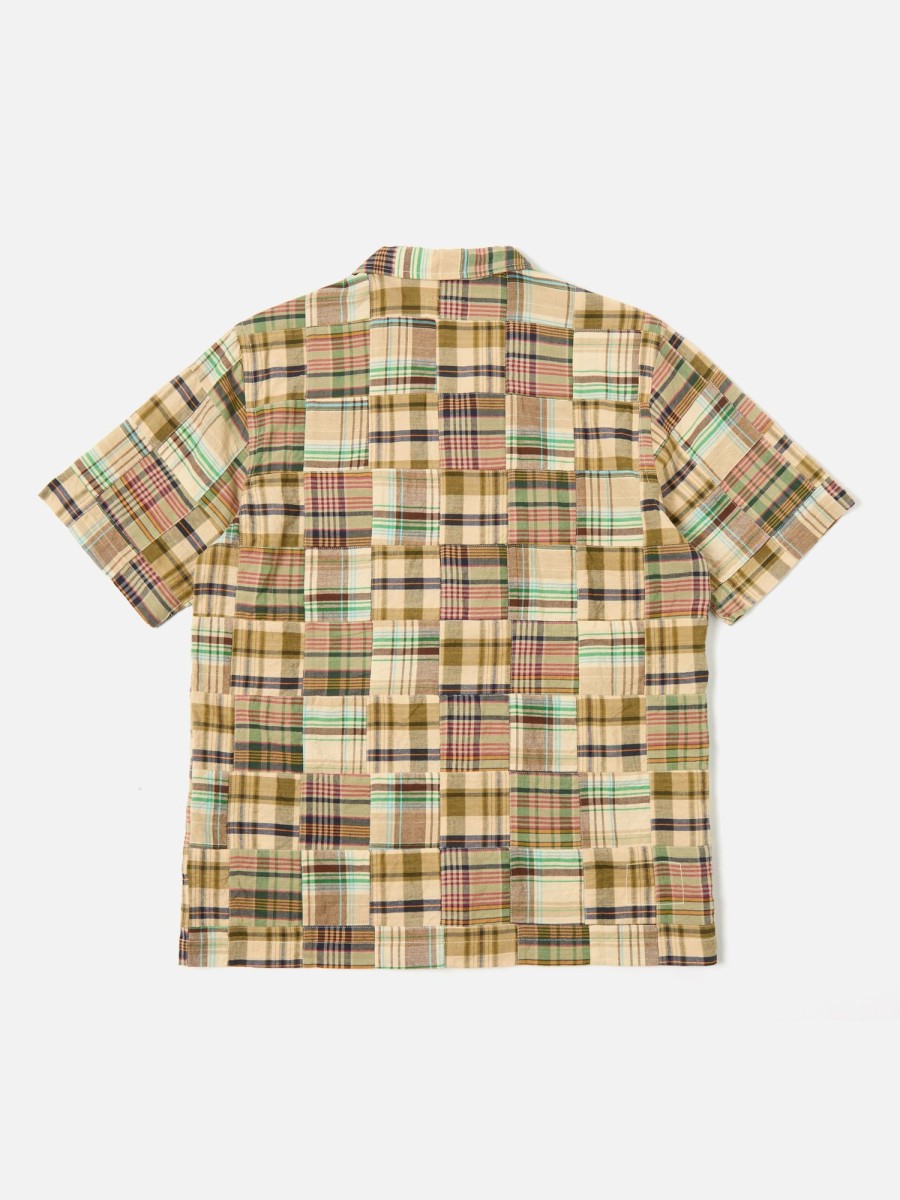 Wholesale Universal Works Universal Works Road Shirt In Sand Patchwork Check