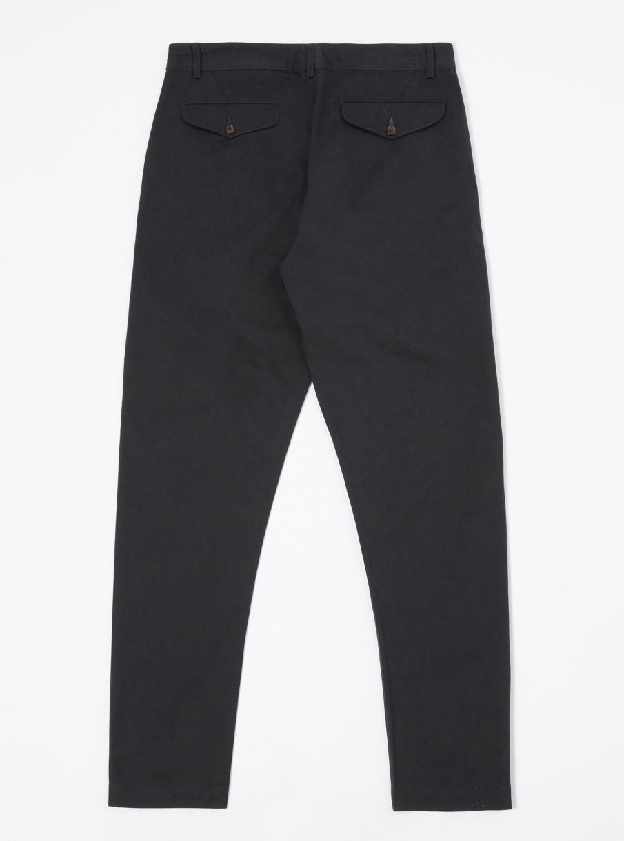 Clearance Universal Works Universal Works Aston Pant In Black Twill