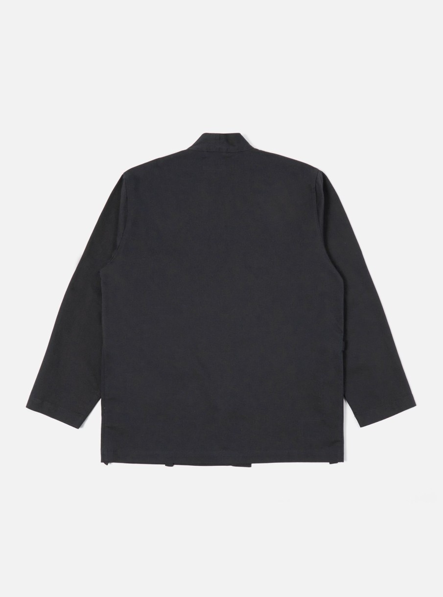 Wholesale Universal Works Universal Works Kyoto Work Jacket In Black Twill