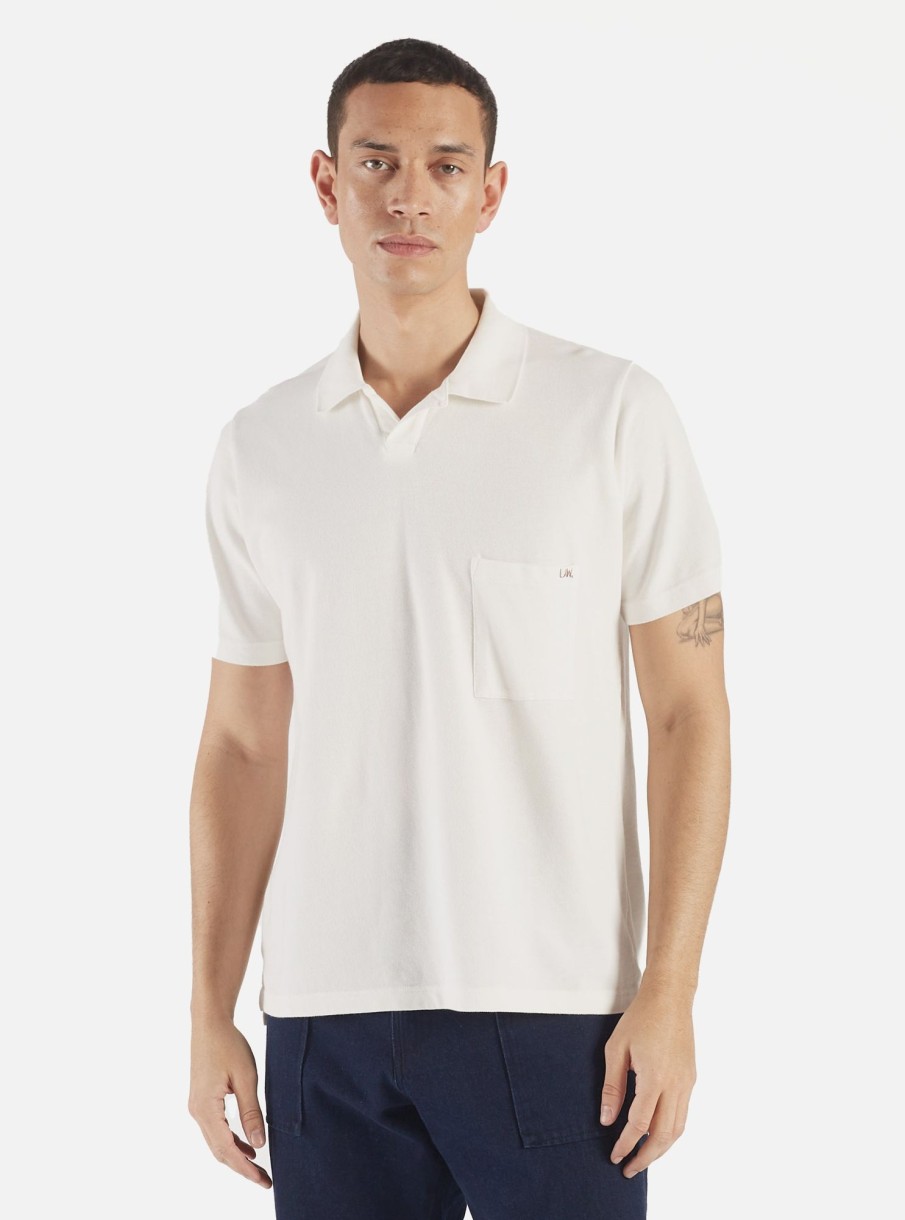 Best Universal Works Universal Works Vacation Polo In Off White Piquet