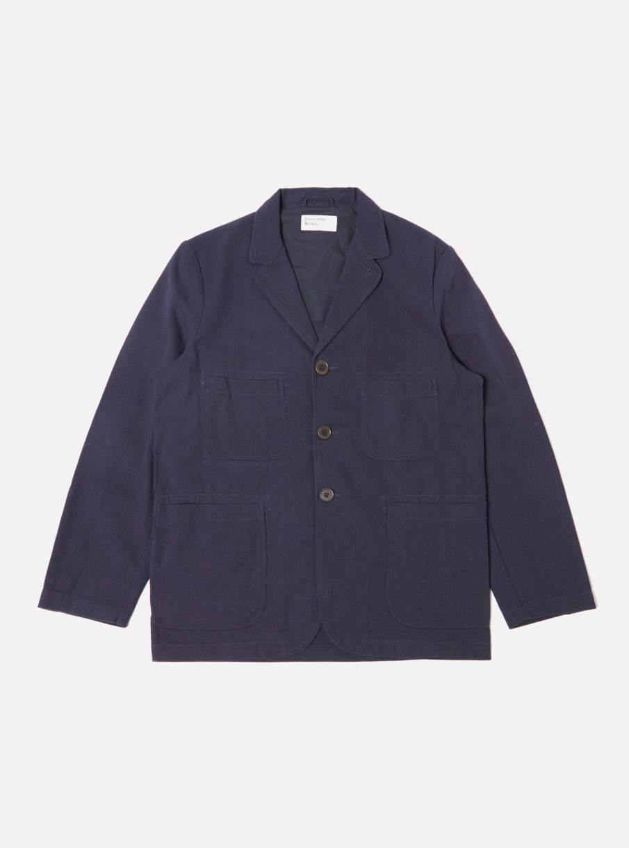 Best Universal Works Universal Works Five Pocket Jacket In Navy Winter Twill