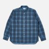 Online Universal Works Universal Works Square Pocket Shirt In Blue Check Cord