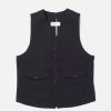 Best Universal Works Universal Works Field Waistcoat In Black Twill